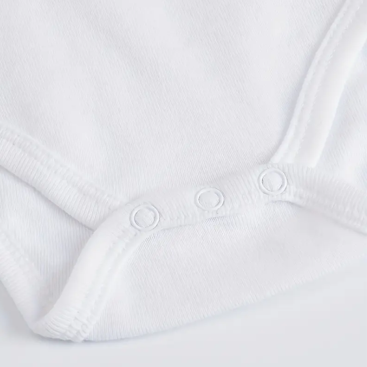 Pure White Baby Bodysuit - bodkid